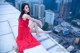 Beauty Crystal Lee ventured into blooming on the roof of a high-rise building (8 photos) P2 No.817395